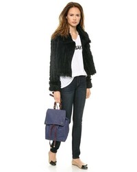 Женский темно-синий джинсовый рюкзак от Jerome Dreyfuss