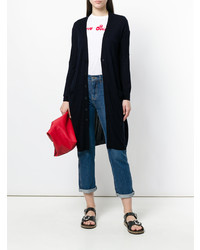 Темно-синий длинный кардиган от Aspesi