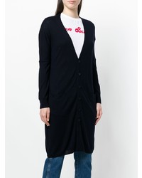 Темно-синий длинный кардиган от Aspesi