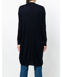 Темно-синий длинный кардиган от Aspesi
