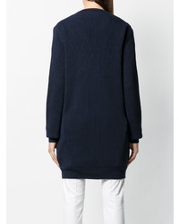 Темно-синий длинный кардиган от Dsquared2