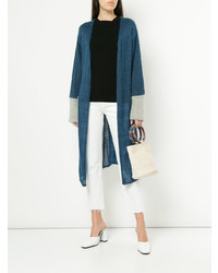 Темно-синий длинный кардиган от Tu Es Mon Trésor