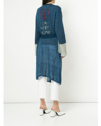 Темно-синий длинный кардиган от Tu Es Mon Trésor