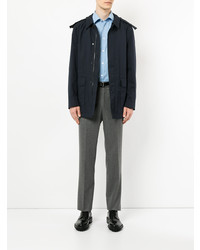 Мужской темно-синий дождевик от Gieves & Hawkes