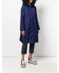 Женский темно-синий дождевик от Prada