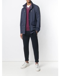 Мужской темно-синий дождевик от Brunello Cucinelli