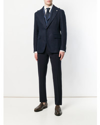 Темно-синий жилет в клетку от Tagliatore