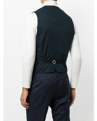 Темно-синий жилет в клетку от Tagliatore