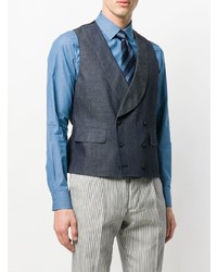 Темно-синий жилет от Gabriele Pasini