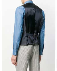 Темно-синий жилет от Gabriele Pasini