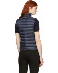 Женский темно-синий жилет от Moncler