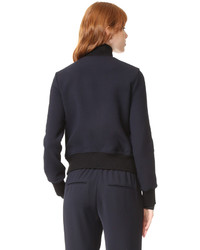 Женский темно-синий замшевый бомбер от A.L.C.