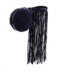 Темно-синий замшевый клатч от Vitacci