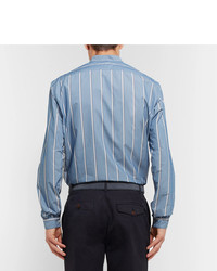 Мужской темно-синий замшевый ремень от Loro Piana