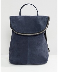 Женский темно-синий замшевый рюкзак от ASOS DESIGN