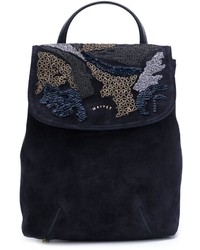 Женский темно-синий замшевый рюкзак от Maiyet