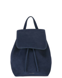 Женский темно-синий замшевый рюкзак от Mansur Gavriel