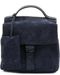Женский темно-синий замшевый рюкзак от Marsèll