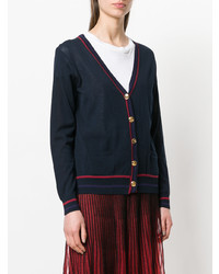 Женский темно-синий кардиган с украшением от Muveil