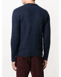 Мужской темно-синий кардиган от Roberto Collina