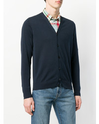 Мужской темно-синий кардиган от Aspesi