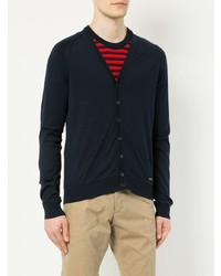 Мужской темно-синий кардиган от DSQUARED2