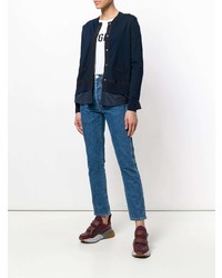 Женский темно-синий кардиган от Moncler