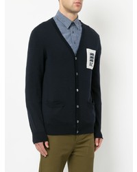 Мужской темно-синий кардиган от Kent & Curwen