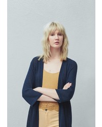 Женский темно-синий кардиган от Mango