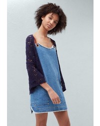 Женский темно-синий кардиган от Mango