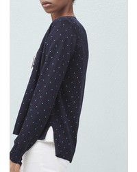 Женский темно-синий кардиган от Mango