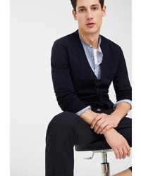 Мужской темно-синий кардиган от Mango Man