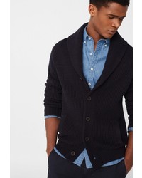 Мужской темно-синий кардиган от Mango Man
