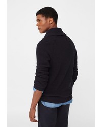 Мужской темно-синий кардиган от Mango Man