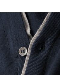 Мужской темно-синий кардиган от John Smedley