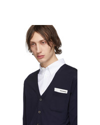 Мужской темно-синий кардиган от DSQUARED2