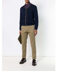 Мужской темно-синий кардиган от Etro