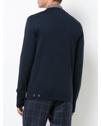 Мужской темно-синий кардиган от Officine Generale