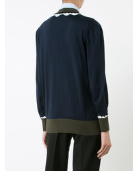 Женский темно-синий кардиган от Roksanda