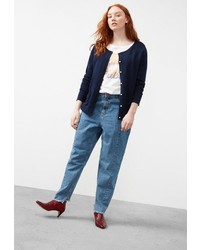 Женский темно-синий кардиган от Violeta BY MANGO