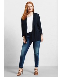 Женский темно-синий кардиган от Violeta BY MANGO