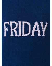 Женский темно-синий кашемировый свитер от Alberta Ferretti