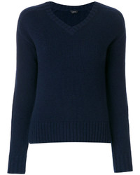 Женский темно-синий кашемировый свитер от Joseph