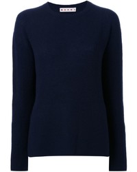 Женский темно-синий кашемировый свитер от Marni