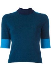 Женский темно-синий кашемировый свитер от Tory Burch