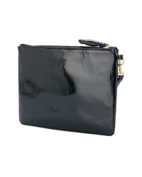 Темно-синий кожаный клатч от Anya Hindmarch