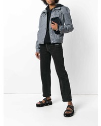 Темно-синий кожаный клатч от Marsèll