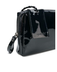 Темно-синий кожаный клатч от Marsèll