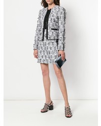 Темно-синий кожаный клатч от Karl Lagerfeld