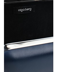 Темно-синий кожаный клатч от Olga Berg